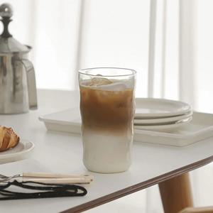 더블 물결 유리컵 475ml