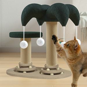 고양이 나무 기둥 트랙볼 장난감