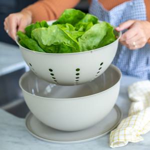 콜랜더 물빠짐 코지올 채반 세척볼 (28cm) 3colors