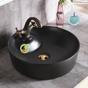 CH-8403 매트블랙 도자기볼세면기 탑볼세면대