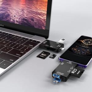 SD TF USB C타입 5핀 고속 젠더 허브 멀티 리더기