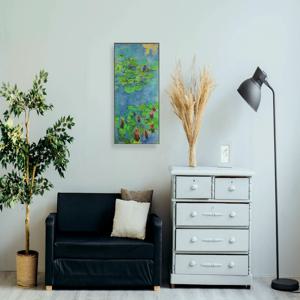 명화 액자 모네 수련 액자 거실 인테리어 액자 40x60 kisn092