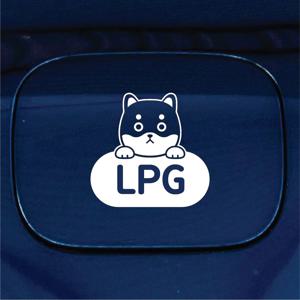 혼유방지 주유구 스티커 차량 자동차 데칼 시트지 27 강아지 시바견 LPG