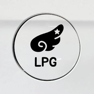 혼유방지 주유구 스티커 차량 자동차 데칼 시트지 30 날개 LPG
