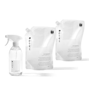 2.5L 천연 공기 섬유 옷 탈취제 피톤치드 편백나무 냄새제거 스프레이