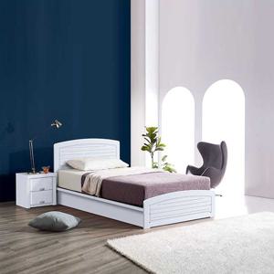 프론토 화이트 슈퍼싱글 평상 통깔판침대  매트리스포함(SS)