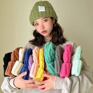 여자비니 겨울 꽈배기 골지 니트비니 숏비니 모자