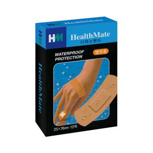 상처보호 일회용 반창고 디럭스 방수밴드 (12매)