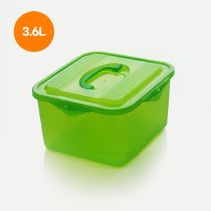 미라클 프레쉬존 그린 지퍼락 정 6호 대 3600ml(2개세트) 핸들 신선용기 냉장고 보관