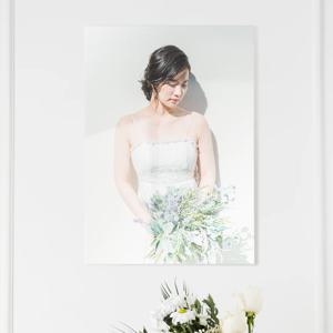 직사각형 벽걸이용 메탈액자 웨딩사진 가족사진 결혼 전시 포토테이블 소형 중형 대형 주문제작