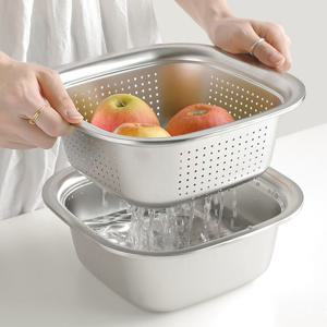 올스텐 사각 채반 믹싱볼 2P 세트