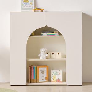 꼬노 3단 교구장 와이드형&도어 -책장 유아 어린이 아기 코너장 책꽂이 낮은거실장 공간박스