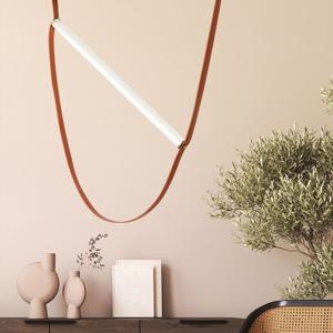 LED 토리우스 1등 팬던트 중타입 가죽벨트 샹드리에 실린더 램프 인테리어 조명