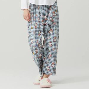 산리오파자마 순면 잠옷바지 헬로키티 여자홈웨어 빅사이즈 9부팬츠