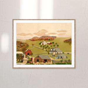 액자 The Old Oaken Bucket / 그랜마 모지스(Grandma Moses)