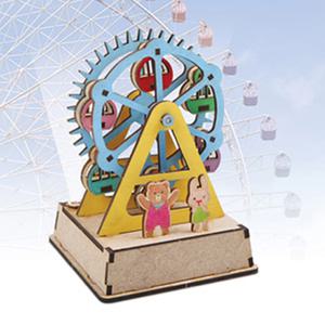 DIY 나무 모형 조립 키트 LED 움직이는 대관람차 TM-551