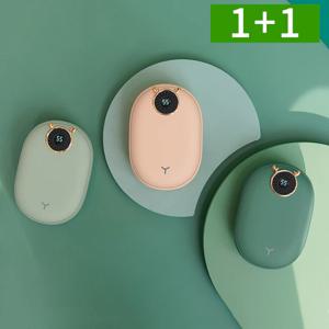 1+1 손난로 휴대용 전기 충전식 보조배터리 10000mAh