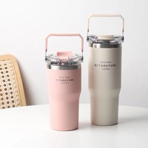 파격사은품 스트로우 사각핸들 텀블러 600ml 5color