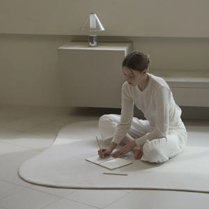프리미엄 투톤샌드 워셔블 먼지없는 단모 대형 러그 - 사각엣지 3size 3color