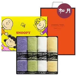 스누피 플레이 스포츠 150G 30수 4매 세트 + 쇼핑백