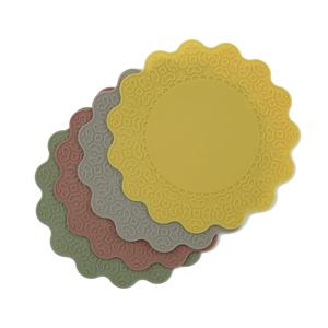 실리콘 예쁜 컵 받침 카페 티 코스터