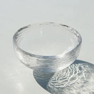 원형 유리 물결 스태커블 미니 소스볼 40ml 종지 그릇 사케잔