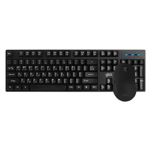 오피스프로 스탠다드 M 무선 키보드 인체 공학 무소음 마우스 키스킨 포함 세트