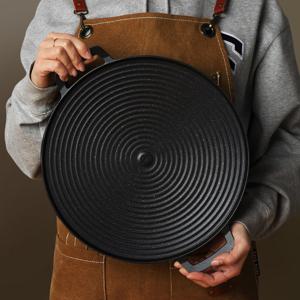 캠핑 그리들 전골팬 구이용 삼겹살 불판 32cm 단품