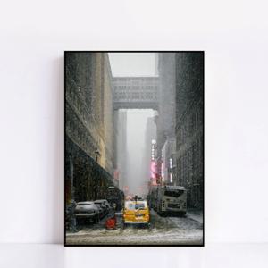 No.575  NeonVeil  미국 뉴욕 골목 겨울분위기 낭만 감성 스트릿 빈티지 사진