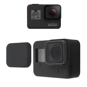 고프로 7 6 5 실리콘 보호 케이스 고무 렌즈캡 세트