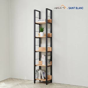 SK513 철제 높은 원목 장식장 진열장 책장 책꽂이 서재 400 HI