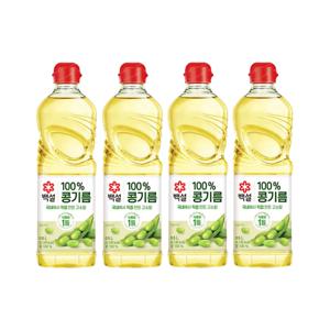 백설 콩기름 500ml x4개