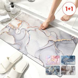 1+1 간편세척 대리석패턴 규조토 발매트 4color