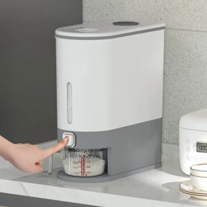다기능 원터치 계량 쌀통 10kg 쌀보관통