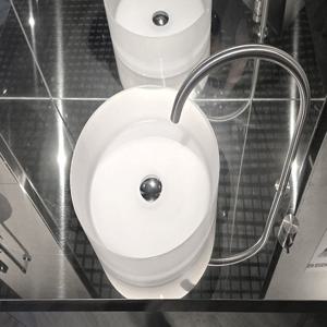 반투명 아크릴 원형 탑볼 세면대 욕실 볼 세면기