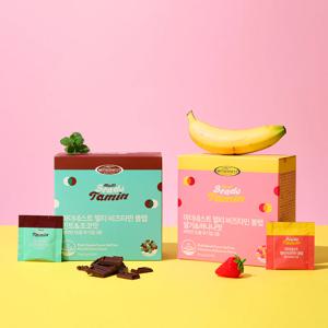 멀티 비즈타민 볼탭 딸기&바나나맛 / 민트&초코맛 30포
