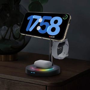 맥세이프 3in1 멀티충전기 아이폰 갤럭시 15W 고속충전 PD 3.0 30W 어댑터 포함