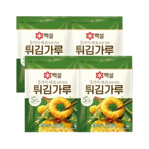 백설 5가지 재료로만 만든 튀김가루 1kg x4개