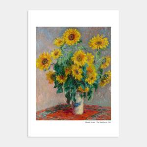딜라이트 해바라기 그림 포스터 액자 / 25 클로드 모네 Sunflower 1번 /