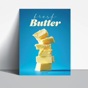 카페인테리어 주방 인테리어 프레쉬버터 포스터