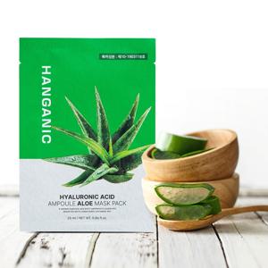 히알루론산 앰플 알로에 마스크팩 100매