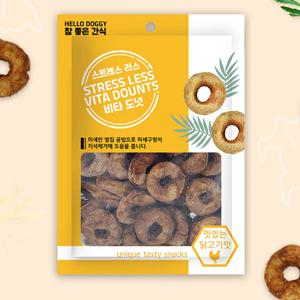 강아지스틱 애견간식 비타도넛 30p 닭고기