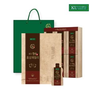 건국우유 KU홍삼진세트 6년근 홍삼패밀리50ml*42포 3+1박스 선물세트