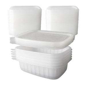 블룸엣홈 사각 죽용기 중 25세트 반투명