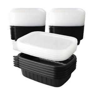 블룸엣홈 사각 죽용기 소 25세트 블랙