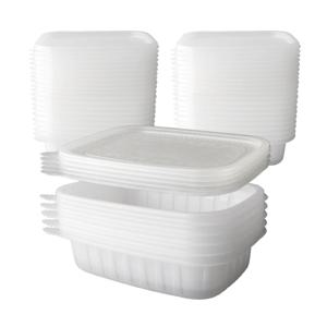 블룸엣홈 사각 죽용기 소 25세트 반투명