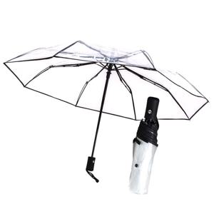 투명 3단 우산 장마준비 롱 우산 경량 투명우산 휴대용 포켓우산