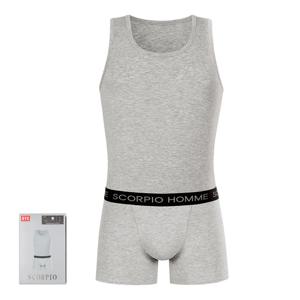 스콜피오 컴팩트 아웃밴드 즈로즈 스판 남자 민소매 런닝 드로즈 사각 팬티 세트
