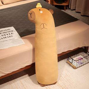 보들 카피바라 특대형 115cm 캐릭터 긴 쿠션 안고자는 베개 동물 캐릭터 롱 바디필로우