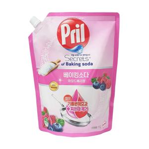 프릴 주방세제 베이킹소다 와일드베리 리필 1000ml